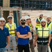 Eng Ahmed Kadri in a construction site